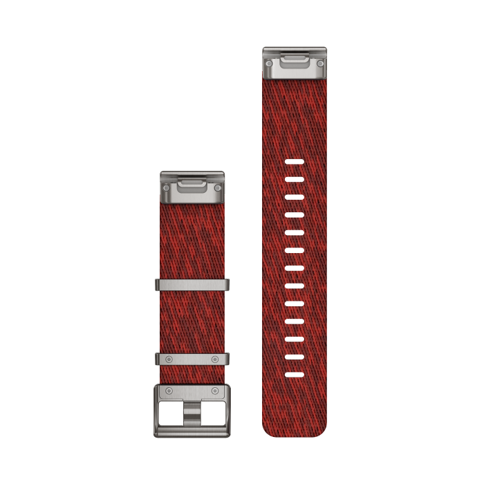QuickFit MARQ Jacquard-weave Nylon Strap-Red1