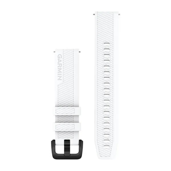 Quick Release 20 Bands White with Black Stainless