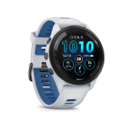 Forerunner® 265 Whitestone with Tidal Blue - Image 9