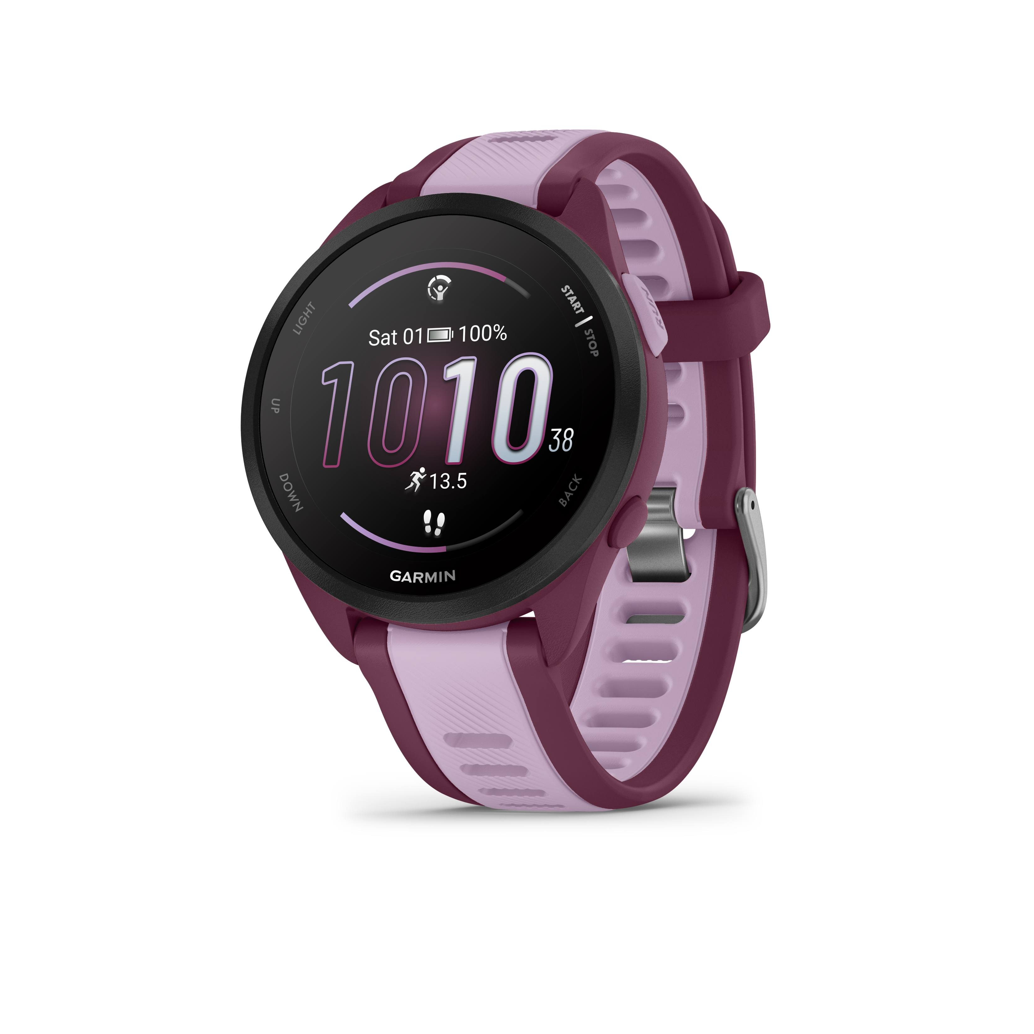 Forerunner® 165 Music Berry with Lilac