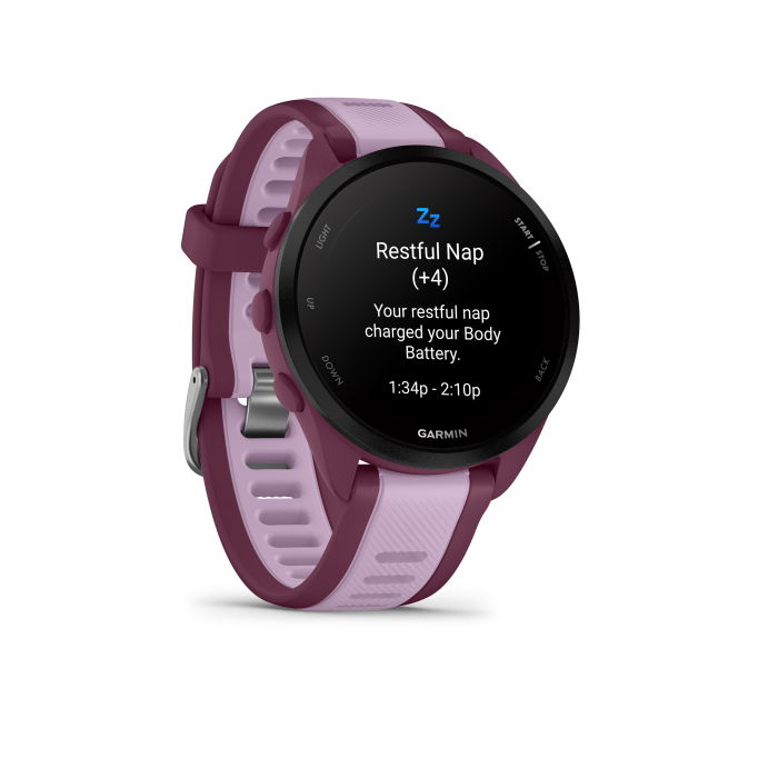 Forerunner® 165 Music Berry with Lilac - Image 6