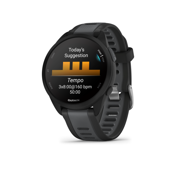 Forerunner® 165 Black with Slate Gray - Image 2