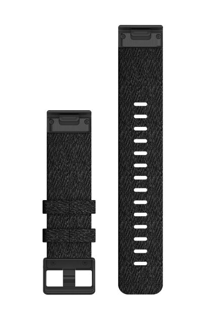 QuickFit 22 Bands Heathered Black Nylon