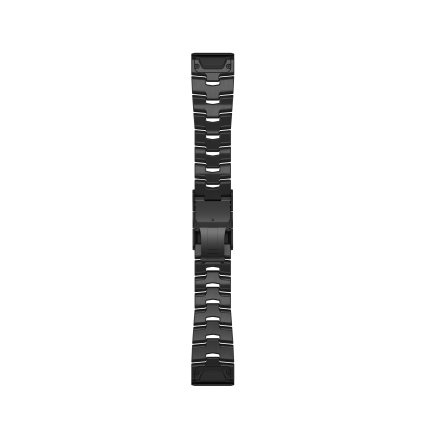 QuickFit 26 Bands Vented Titanium Bracelet with Carbon Gray DLC Coating