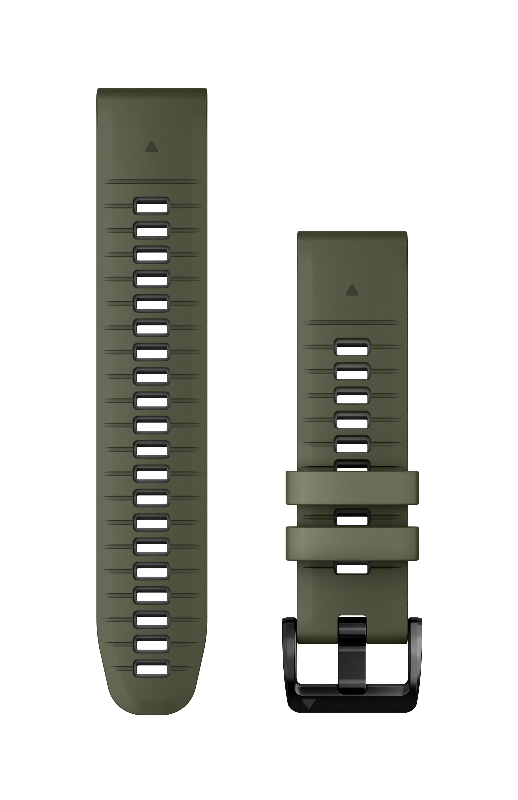 QuickFit 22 Silicone Band Moss with Graphite