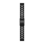 QuickFit 22 Bands Vented Titanium Bracelet with Carbon Gray DLC Coating