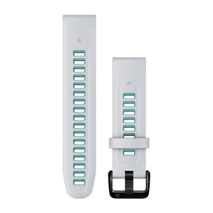 QuickFit 20 Silicone Band Whitestone with Aqua