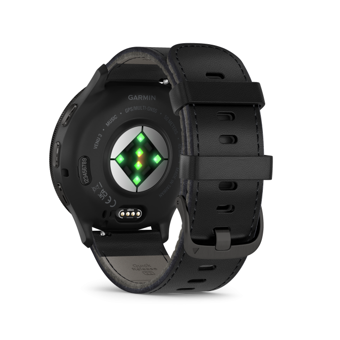 Venu® 3 Slate with Black Leather - Image 5
