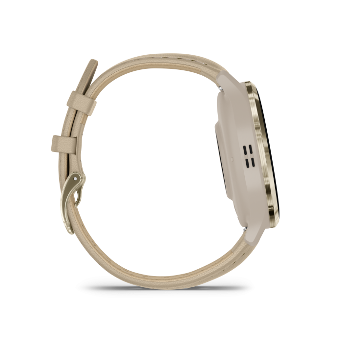 Venu® 3S Soft Gold with French Gray Leather - Image 6