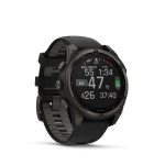 fēnix® 8 47mm Solar Sapphire Titanium Carbon Gray with Black and Pebble Gray - Image 5