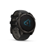 fēnix® 8 47mm Solar Sapphire Titanium Carbon Gray with Black and Pebble Gray - Image 6