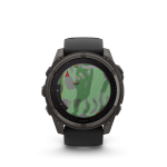 fēnix® 8 51mm Solar Sapphire Titanium Carbon Gray with Black and Pebble Gray - Image 4