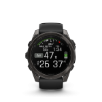 fēnix® 8 51mm AMOLED Sapphire Titanium Carbon Gray with Black and Pebble Gray - Image 6