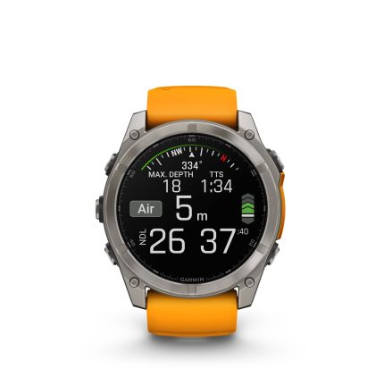 fenix 8 51mm AMOLED Sapphire Titanium Spark Orange