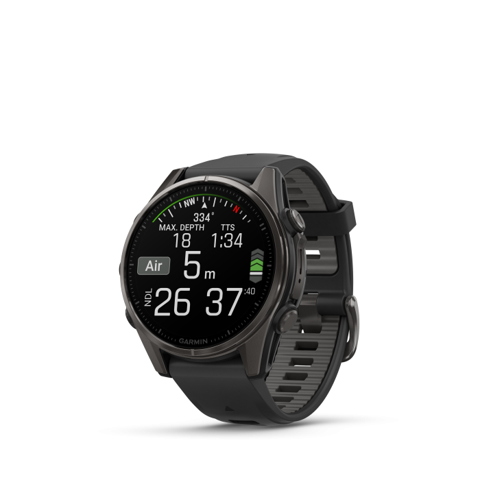 fēnix® 8 43mm AMOLED Sapphire Titanium Carbon Gray with Black and Pebble Gray - Image 7