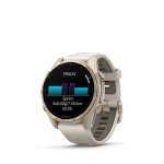 fēnix® 8 43mm AMOLED Sapphire Soft Gold with Fog Gray and Dark Sandstone - Image 5