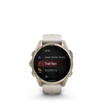 fēnix® 8 43mm AMOLED Sapphire Soft Gold with Fog Gray and Dark Sandstone - Image 2
