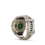 fēnix® 8 43mm AMOLED Sapphire Soft Gold with Fog Gray and Dark Sandstone - Image 11