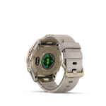 fēnix® 8 43mm AMOLED Sapphire Soft Gold with Fog Gray Leather - Image 12