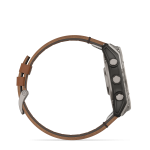 fēnix® 8 51mm AMOLED Sapphire Titanium with Chestnut Leather - Image 12