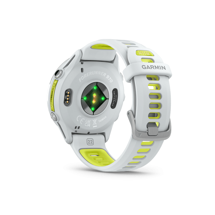 Forerunner® 970 Titanium with Whitestone and Translucent Amp Yellow - Image 6