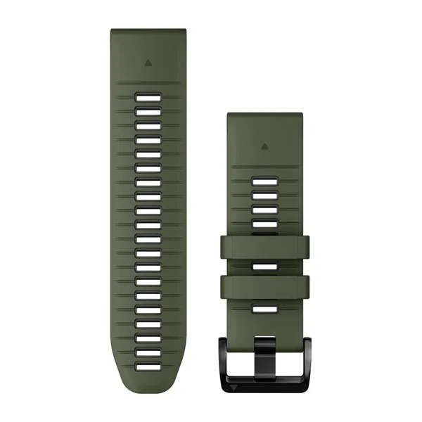 QuickFit 26 Silicone Band Moss with Graphite