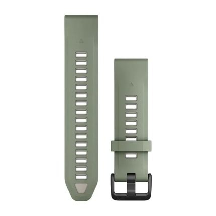 QuickFit 20 Silicone Band Willow with Fog Gray