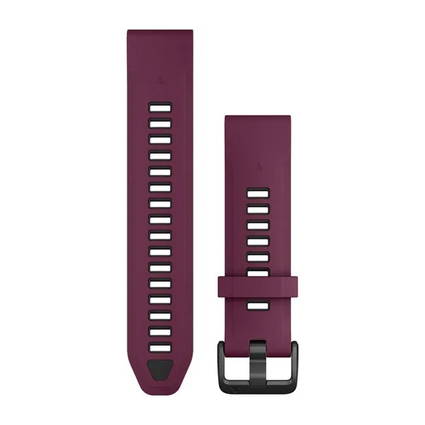 QuickFit 20 Silicone Band Merlot with Graphite