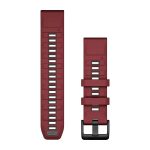 QuickFit 22 Silicone Band Marsala with Graphite