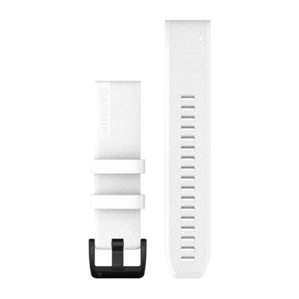 QuickFit 22 Bands White with black stainless steel