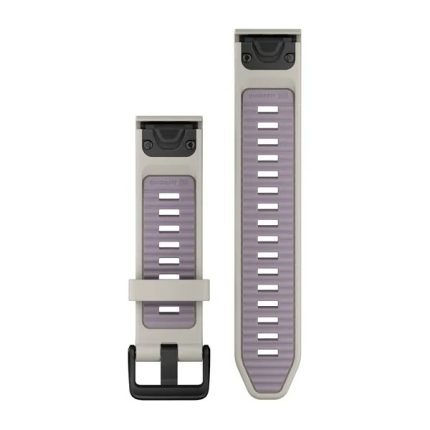 QuickFit 20 Silicone Band Fog Gray with Lavender