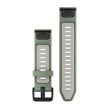 QuickFit 20 Silicone Band Willow with Fog Gray