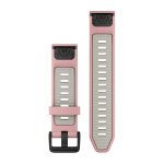 QuickFit 20 Silicone Band Dust Rose with Fog Gray