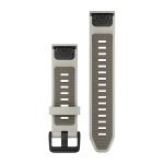 QuickFit 20 Silicone Band Fog Gray with Dark Sandstone