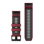 QuickFit 26 Silicone Band Marsala with Graphite