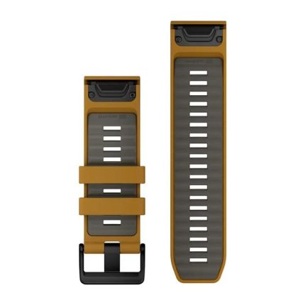 QuickFit 26 Silicone Band Autumn with Pebble Gray