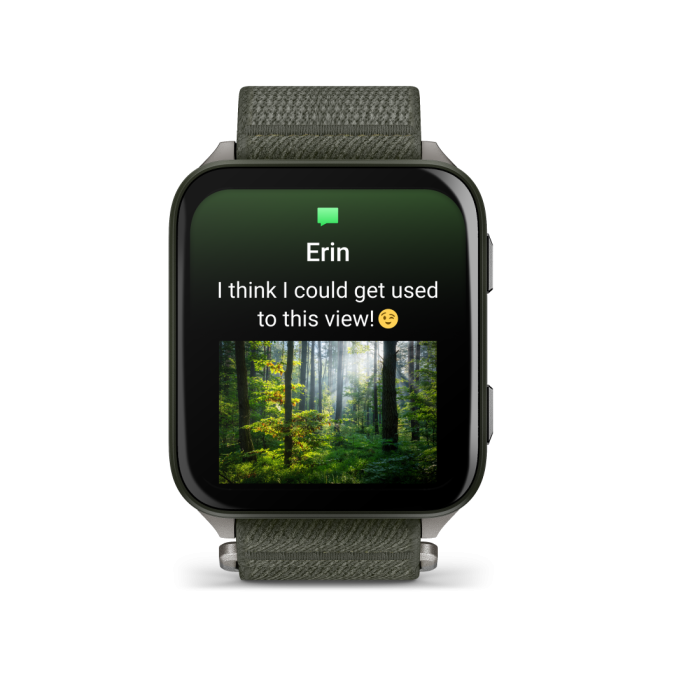 Venu X1 Moss with Titanium