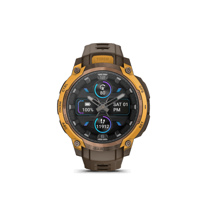 Instinct® Crossover AMOLED Bronze & Sunburst with Cocoa - Image 8