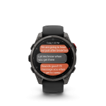 fēnix 8 Pro 47mm AMOLED Sapphire Titanium Carbon Gray DLC with Black and Pebble Gray