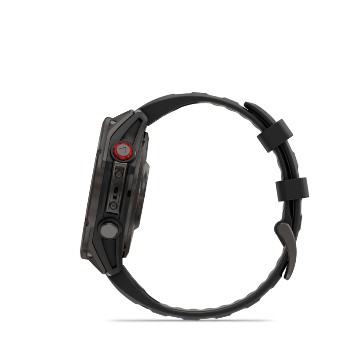 fēnix 8 Pro 47mm AMOLED Sapphire Titanium Carbon Gray DLC with Black and Pebble Gray