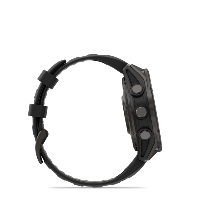 fēnix 8 Pro 47mm AMOLED Sapphire Titanium Carbon Gray DLC with Black and Pebble Gray