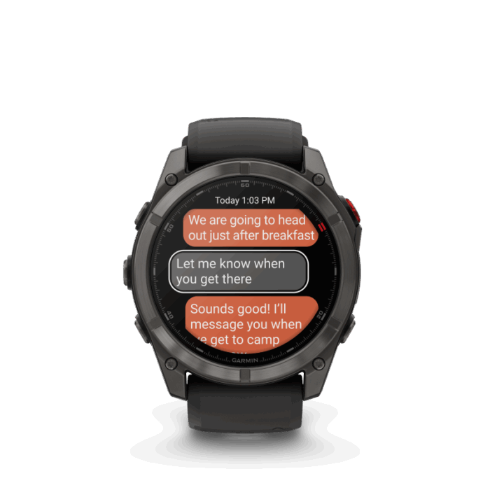 fēnix 8 Pro 51mm AMOLED Sapphire Titanium with Graphite and Black