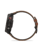 fēnix 8 Pro 51mm AMOLED Sapphire Titanium Carbon Gray DLC with Chestnut Leather