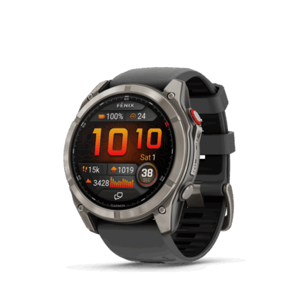 fēnix 8 Pro 51mm AMOLED Sapphire Titanium with Graphite and Black