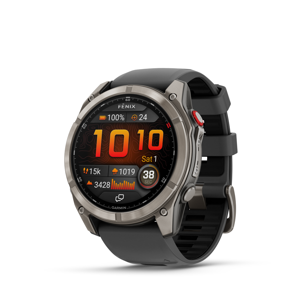 fēnix 8 Pro 51mm AMOLED Sapphire Titanium with Graphite and Black