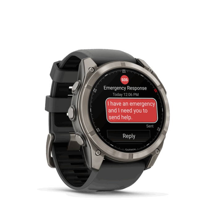 fēnix 8 Pro 51mm AMOLED Sapphire Titanium with Graphite and Black