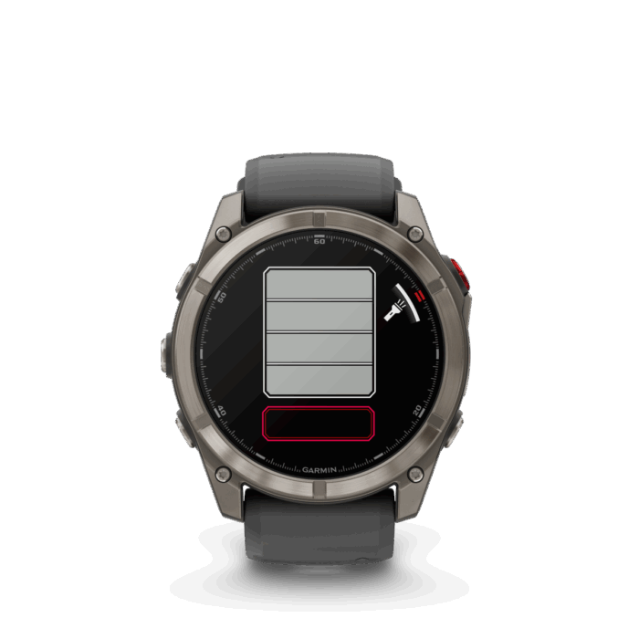 fēnix 8 Pro 51mm AMOLED Sapphire Titanium with Graphite and Black