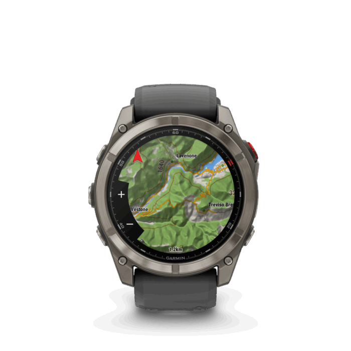 fēnix 8 Pro 51mm AMOLED Sapphire Titanium with Graphite and Black