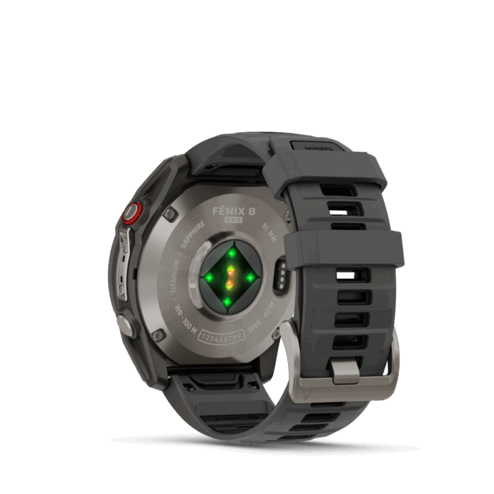 fēnix 8 Pro 51mm AMOLED Sapphire Titanium with Graphite and Black