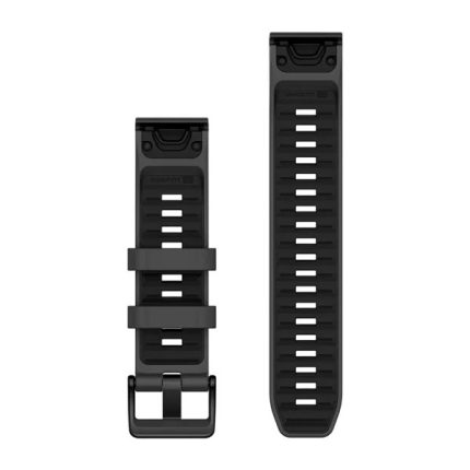 QuickFit® 22 Silicone Band Graphite with Black